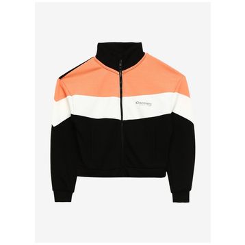 Discovery Expedition D3WG-SWT3 Siyah Dik Yaka Blok Kız Çocuk Sweatmont