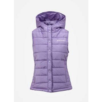 Discovery Expedition D4SL-YLK3007 Lila Kadın Kapüşon Yaka Basic Şişme Yelek