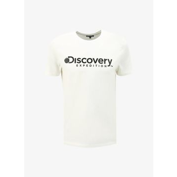 Discovery Expedition D4SM-TST3290 Beyaz Bisiklet Yaka Erkek T-Shirt
