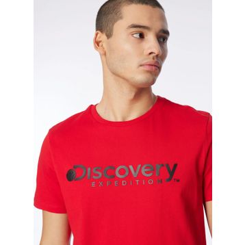 Discovery Expedition D4SM-TST3290 Kırmızı Bisiklet Yaka Erkek T-Shirt