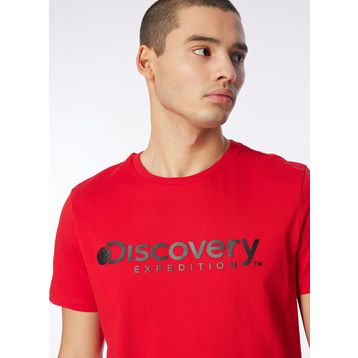 Discovery Expedition D4SM-TST3290 Kırmızı Bisiklet Yaka Erkek T-Shirt