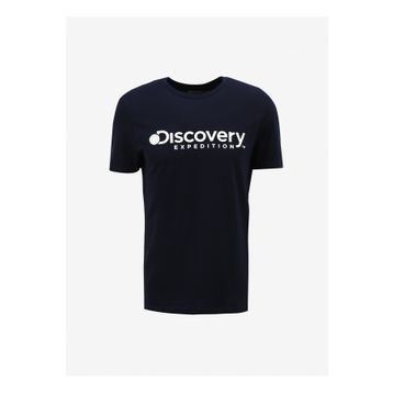 Discovery Expedition D4SM-TST3290 Lacivert Bisiklet Yaka Erkek T-Shirt