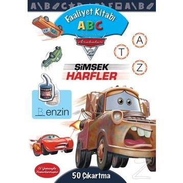 Disney Arabalar Faaliyet Kitabı ABC - Şimşek Harflar - kollektif