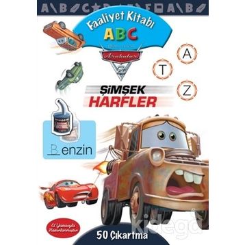 Disney Arabalar Faaliyet Kitabı ABC - Şimşek Harflar - kollektif