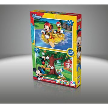 Disney Mickey Mouse 12+24 Parça Puzzle