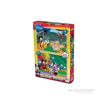Disney Mickey Mouse 12+24 Parça Puzzle
