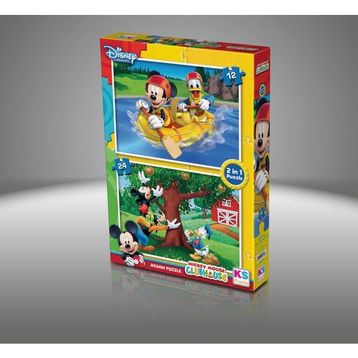 Disney Mickey Mouse 12+24 Parça Puzzle