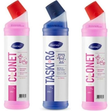 Diversey 2x750 ml Taski Clonet Extra + 750 ml Room Care R6