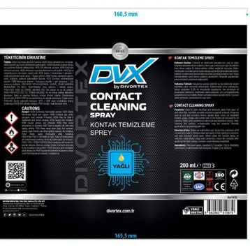 Divortex 200 ml Yağlı Kontak Temizleme Spreyi