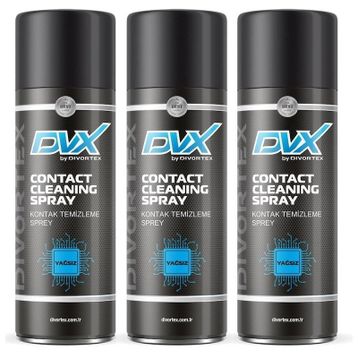 Divortex 3x400 ml Yağsız Kontak Temizleme Spreyi