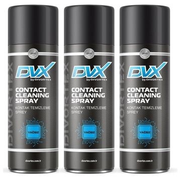 Divortex 3x400 ml Yağsız Kontak Temizleme Spreyi