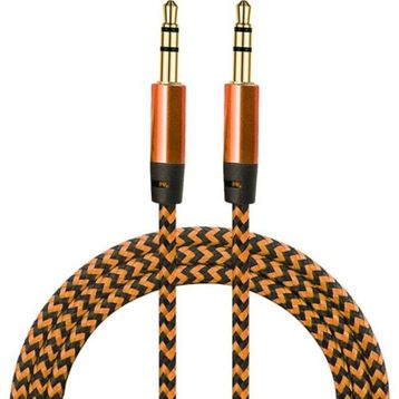 Diwu Aux Stereo 3.5 mm Bakır Data Ses Örgü Kablo