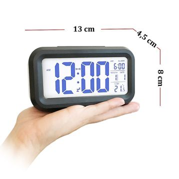 Diwu Optik Masaüstü Saat Takvim Siyah Termometre