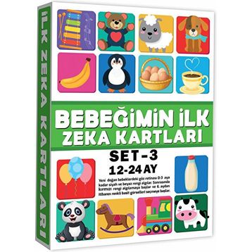 Dıy Toy Eğitici Kartlar 12-24 Ay Erken Eğitim Zeka Kartı