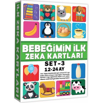 Dıy Toy Eğitici Kartlar 12-24 Ay Erken Eğitim Zeka Kartı