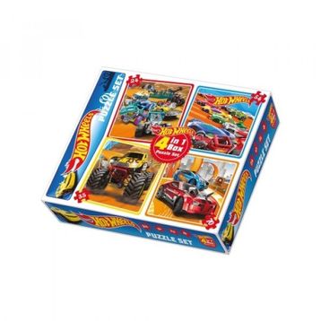 Diy-Toy Hot Wheels 4 in Puzzle