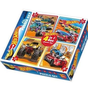 Diy-Toy Hot Wheels 4 in Puzzle