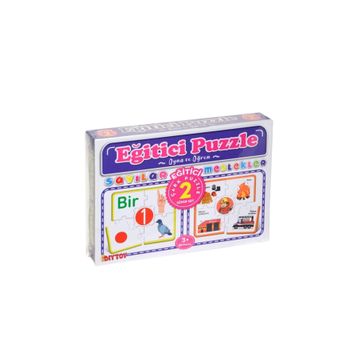 Dıy Toy Sayılar Meslekler Çark Puzzle