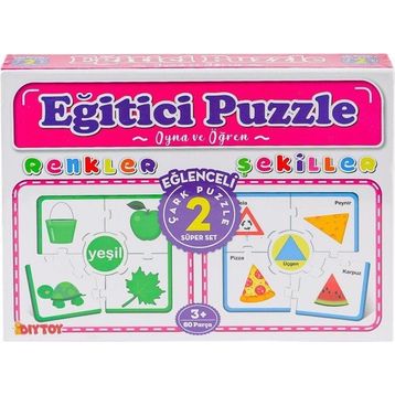 Dıy Toy Taba Grup 7194 Renkler Çark Puzzle