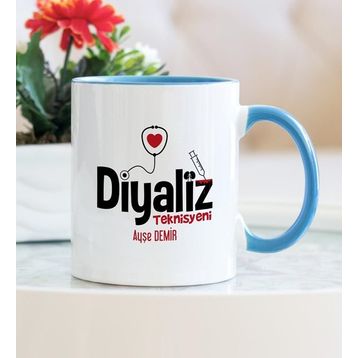 Diyaliz Teknisyeni Mavi Kupa Bardak