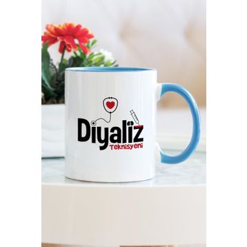Diyaliz Teknisyeni Mavi Kupa Bardak