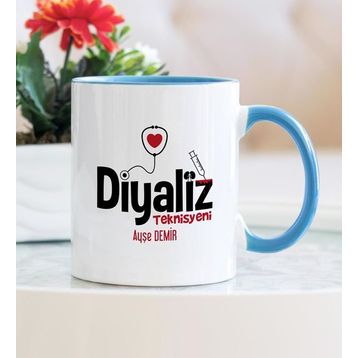 Diyaliz Teknisyeni Mavi Kupa Bardak