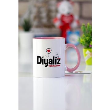 Diyaliz Teknisyeni Pembe Kupa Bardak