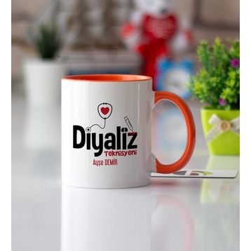 Diyaliz Teknisyeni Turuncu Kupa Bardak