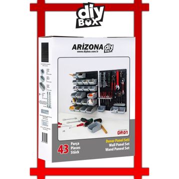 Diybox Duvar Panel 43 Parça Arizona Set Avadanlık