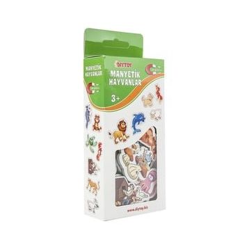 Diytoy 30 Parça Manyetik Şekiller Hayvanlar