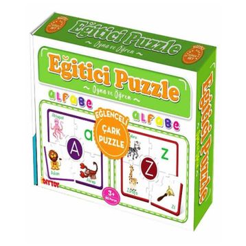 Diytoy Alfabe Eğitici Çark Puzzle