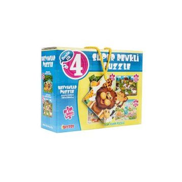 Diytoy Hayvanlar 4'lü Puzzle