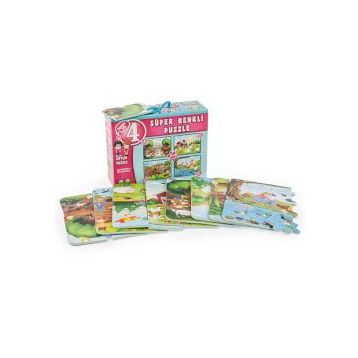 Diytoy Hayvanlar 4'lü Puzzle