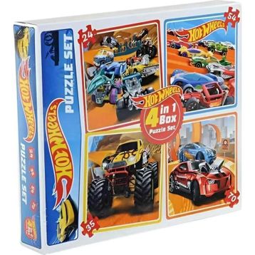 Diytoy Hot Wheels 4 in 1 Puzzle