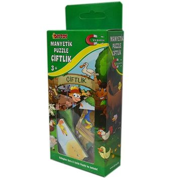 Diytoy Manyetik Puzzle Çiftlik