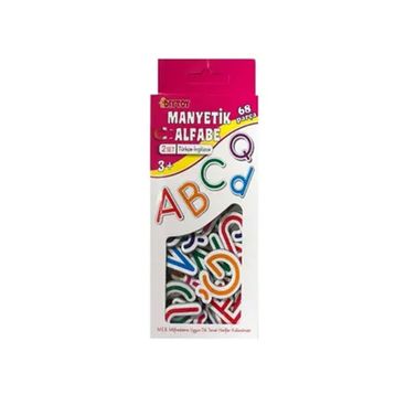 Diytoy Türkçe İngilizce Alfabe 66 Parça Manyetik Şekiller