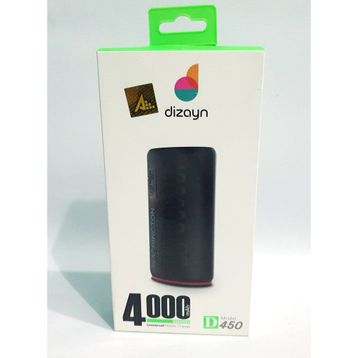 Dizayn D450 4000 mAH Siyah Powerbank