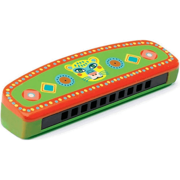 Djeco 3+ Yaş 15.4 x 4.3 x 2.5 cm Renkli Harmonica