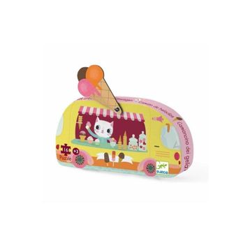 Djeco Dekoratif 16 Parça Ice Cream Truck Puzzle