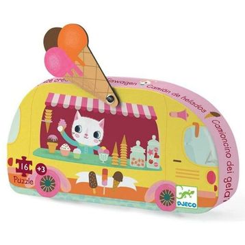 Djeco Dekoratif 16 Parça Ice Cream Truck Puzzle