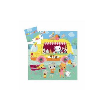 Djeco Dekoratif 16 Parça Ice Cream Truck Puzzle