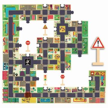 Djeco Dev 24 Parça The City Puzzle