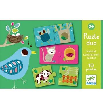 Djeco İkili Duo Habitat Puzzle