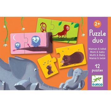 Djeco İkili Duo Mom Baby Puzzle