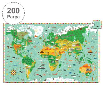 Djeco Klasik 200 Parça Around The World Puzzle