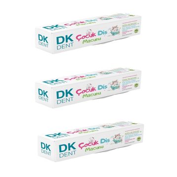 Dk Dent 3x50 ml Doğal Aloe Vera Karanfil Özlü Çocuk Diş Macunu