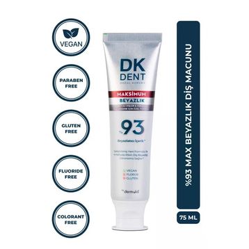 Dk Dent 75 ml %93 Maximum Beyazlık Diş Macunu
