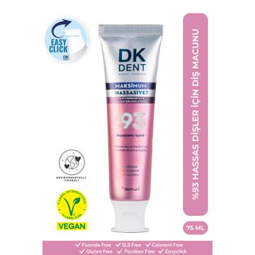 Dk Dent 75 ml %93 Maximum Hassasiyet Diş Macunu