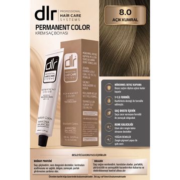 DLR Kalıcı 8.0 Açık Kumral 60 ml Saç Boyası