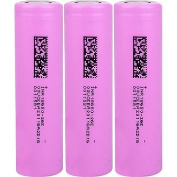 DMEGC INR18650-26E 3'lü Li-Ion Şarjlı Pil
